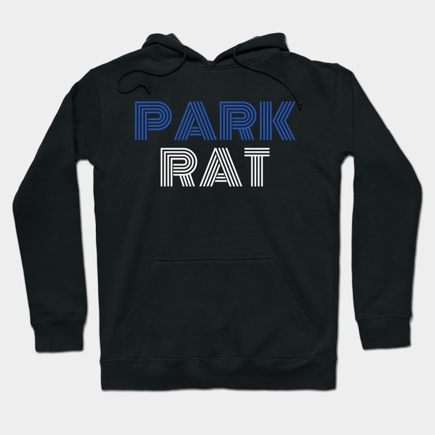 Park Rat T-Shirt and Apparel for Skiers and Snowboarders Hoodie by PowderShot